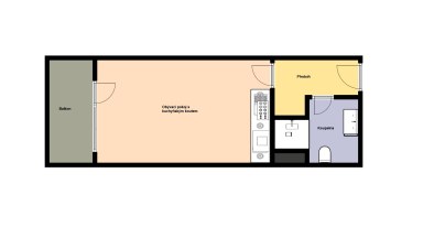 Prodej hezkého bytu 1+kk/B/S, 26m2, Praha 10 - Horní Měcholupy, Hornoměcholupská