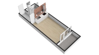 Prodej hezkého bytu 1+kk/B/S, 26m2, Praha 10 - Horní Měcholupy, Hornoměcholupská