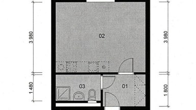 Pronájem nového bytu 1+kk/S/VPS, 30m2, Praha  - Uhříněves, Karla Zicha