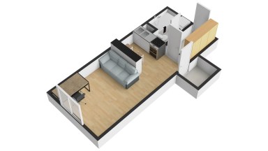 Pronájem hezkého bytu 1+kk, 29m2, Praha 10 - Hostivař, Hostivařská