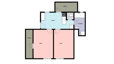 Pronájem bytu 2+1/B, 54 m2, Říčany, ul. Legií.