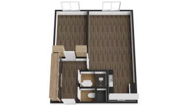 Pronájem bytu 2+kk/S, 45 m2, Praha 8 - Kobylisy, ul. Šimůnkova.