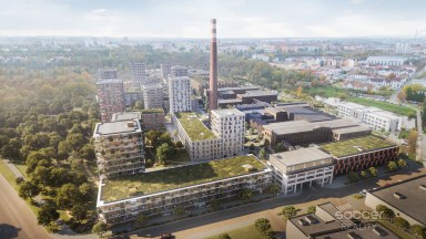 Prodej bytu 2+kk s terasou v novém projektu Nová papírna v Plzni. 