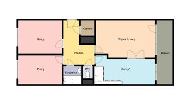 Prodej bytu 3+1/L/S, 79 m2, Praha 4 - Chodov, ul. Konstantinova.
