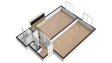 Pronájem bytu 2+kk, 48 m2, Praha 4 - Nusle, ul. K Podjezdu.