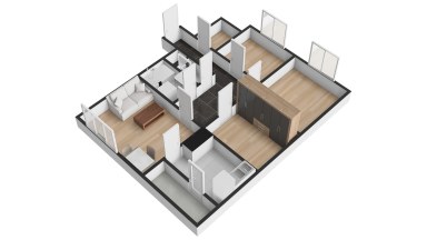 Pronájem bytu 3+1/L/S, 72 m2, Praha 4 - Háje, ul. Anežky Malé.