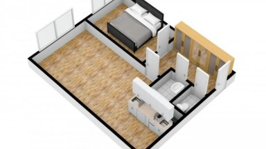 Pronájem bytu 2+KK/S, 47 m2, Praha 4 - Komořany, Za Sídlištěm